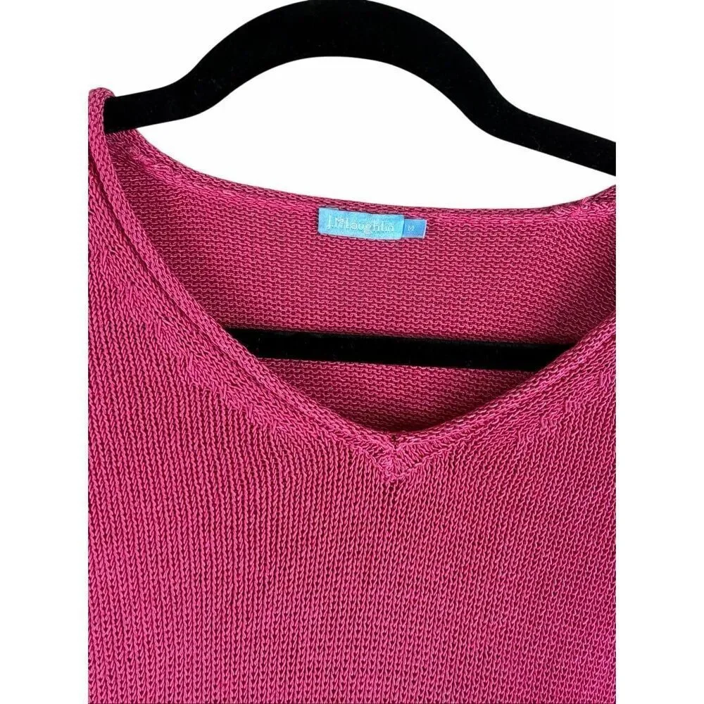 J. McLaughlin pink V-neck sweater - size m - Picture 3 of 5